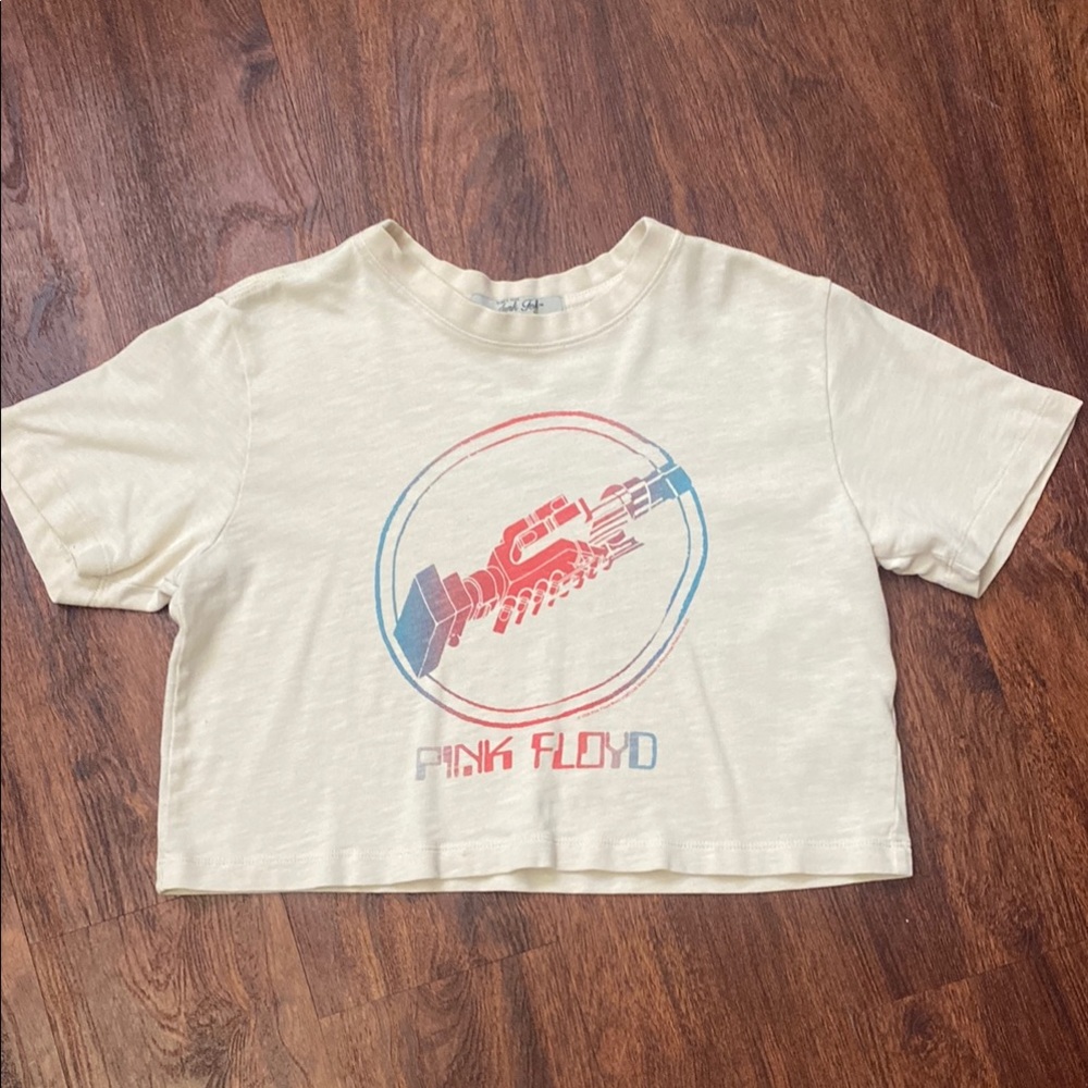 Vintage Pink Floyd Cream Cropped Graphic Tee!!!